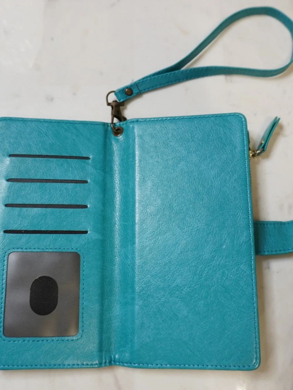 Harryshell Detachable Magnetic Zipper Wallet Leather